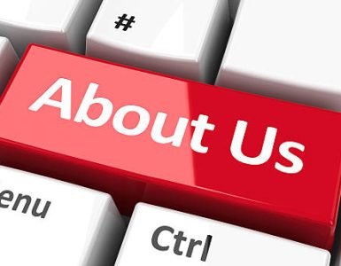 About us key on the computer keyboard, three-dimensional rendering